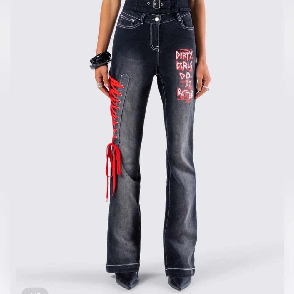 Finesse Salem Low Rise Black Jeans - Size M